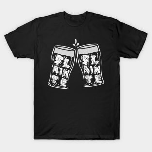 Slainte - Irish Stout Typography T-Shirt